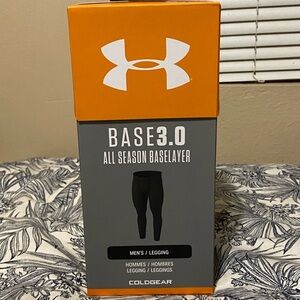 Under Armour Base 3.0 All Season Baselayer Leggings (Black) - NWT